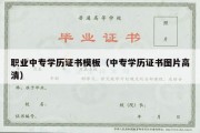 职业中专学历证书模板（中专学历证书图片高清）