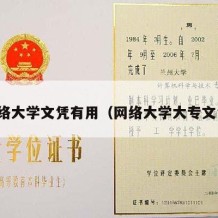 网络大学文凭有用（网络大学大专文凭）