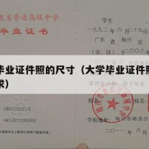 大学毕业证件照的尺寸（大学毕业证件照片着装要求）