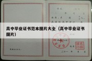 高中毕业证书范本图片大全（高中毕业证书 图片）