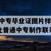 咸宁市中专毕业证图片样本(1997年湖北普通中专制作联系方式）