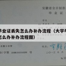 大学毕业证丢失怎么办补办流程（大学毕业证丢失怎么办补办流程图）