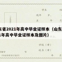 山东省2021年高中毕业证样本（山东省2021年高中毕业证样本及图片）