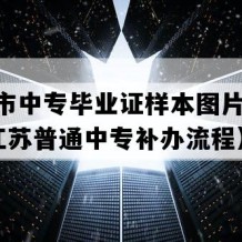 兴化市中专毕业证样本图片(2012年江苏普通中专补办流程）