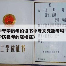 适合中专学历考的证书中专文凭能考吗（适合中专学历报考的资格证）