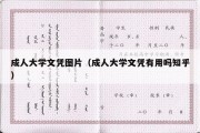 成人大学文凭图片（成人大学文凭有用吗知乎）