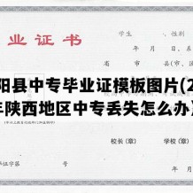 山阳县中专毕业证模板图片(2020年陕西地区中专丢失怎么办）