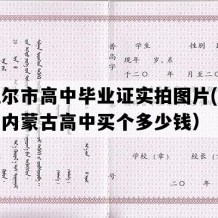 海拉尔市高中毕业证实拍图片(九十年代内蒙古高中买个多少钱）