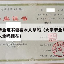 大学毕业证书需要本人拿吗（大学毕业证书需要本人拿吗现在）