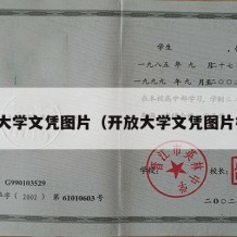 开放大学文凭图片（开放大学文凭图片样本）