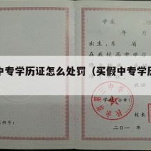 购假中专学历证怎么处罚（买假中专学历违法吗）