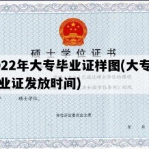 2022年大专毕业证样图(大专生毕业证发放时间)