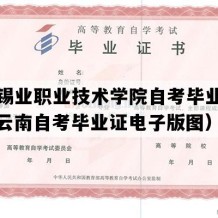 云南锡业职业技术学院自考毕业证样本（云南自考毕业证电子版图）