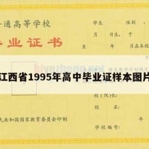 江西省1995年高中毕业证样本图片