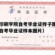 北京印刷学院自考毕业证样子图片（北京自考毕业证样本图片）