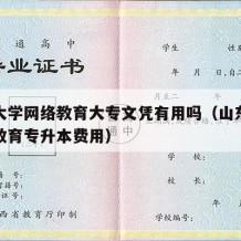 山东大学网络教育大专文凭有用吗（山东大学网络教育专升本费用）