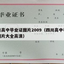 四川高中毕业证图片2009（四川高中毕业证图片大全高清）