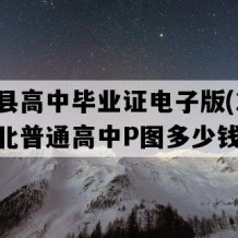 咸丰县高中毕业证电子版(2000年湖北普通高中P图多少钱）