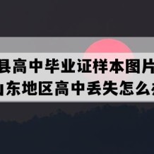 夏津县高中毕业证样本图片(1999年山东地区高中丢失怎么办）