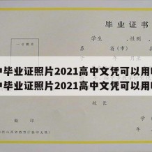 高中毕业证照片2021高中文凭可以用吗（高中毕业证照片2021高中文凭可以用吗）