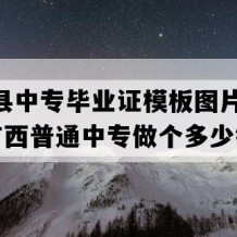 天等县中专毕业证模板图片(2000年广西普通中专做个多少钱）