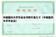 中国医科大学毕业证书照片是几寸（中国医药大学毕业证）