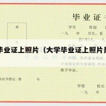 大学毕业证上照片（大学毕业证上照片是小二寸吗）