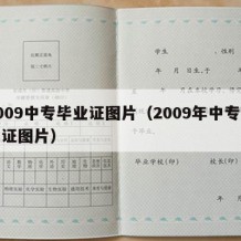 2009中专毕业证图片（2009年中专毕业证图片）