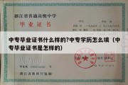 中专毕业证书什么样的?中专学历怎么填（中专毕业证书是怎样的）