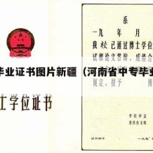 中专毕业证书图片新疆（河南省中专毕业证书图片）