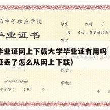 大学毕业证网上下载大学毕业证有用吗（大学毕业证丢了怎么从网上下载）