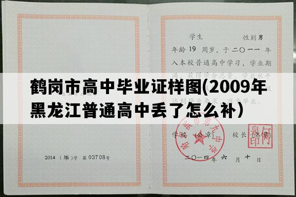 鹤岗市高中毕业证样图(2009年黑龙江普通高中丢了怎么补）