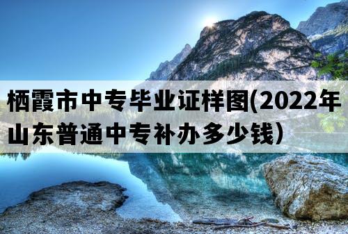 栖霞市中专毕业证样图(2022年山东普通中专补办多少钱）