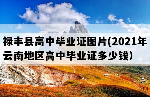 禄丰县高中毕业证图片(2021年云南地区高中毕业证多少钱）