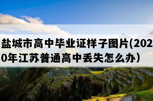 盐城市高中毕业证样子图片(2020年江苏普通高中丢失怎么办）