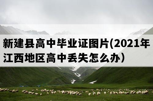 新建县高中毕业证图片(2021年江西地区高中丢失怎么办）