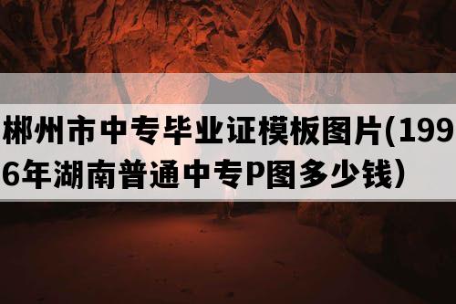 郴州市中专毕业证模板图片(1996年湖南普通中专P图多少钱）