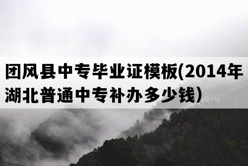 团风县中专毕业证模板(2014年湖北普通中专补办多少钱）