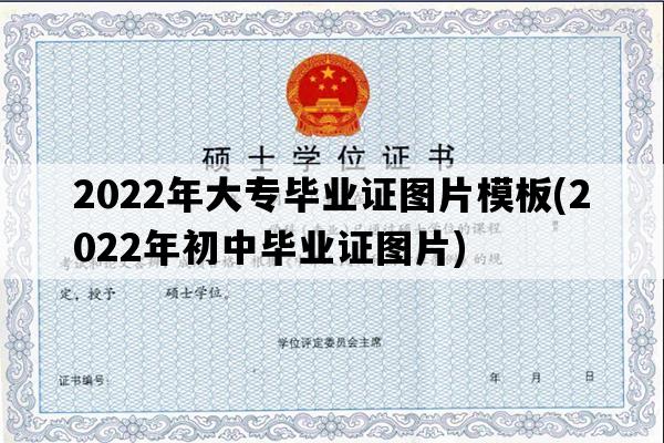 2022年大专毕业证图片模板(2022年初中毕业证图片)