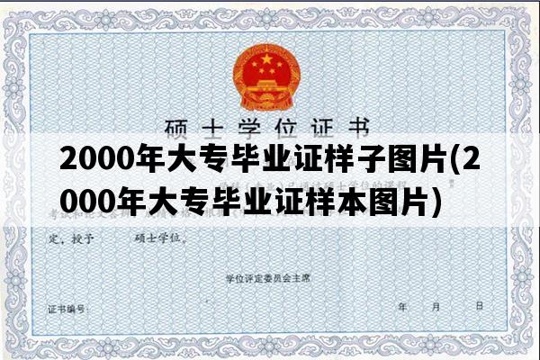 2000年大专毕业证样子图片(2000年大专毕业证样本图片)