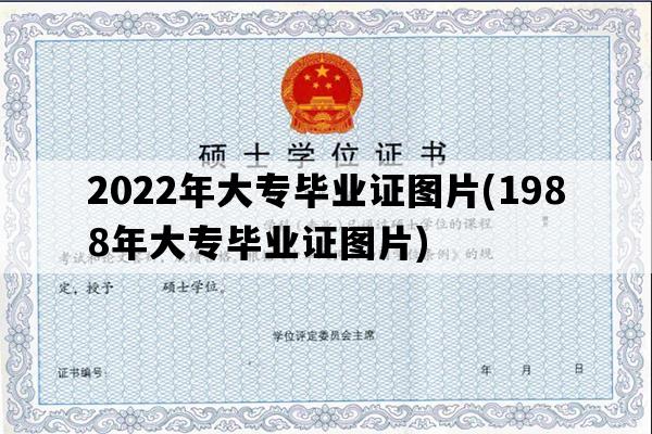 2022年大专毕业证图片(1988年大专毕业证图片)