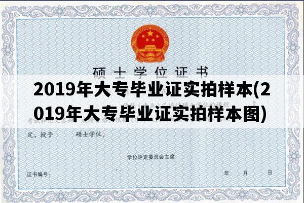 2019年大专毕业证实拍样本(2019年大专毕业证实拍样本图)