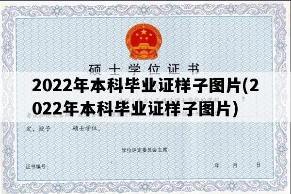 2022年本科毕业证样子图片(2022年本科毕业证样子图片)