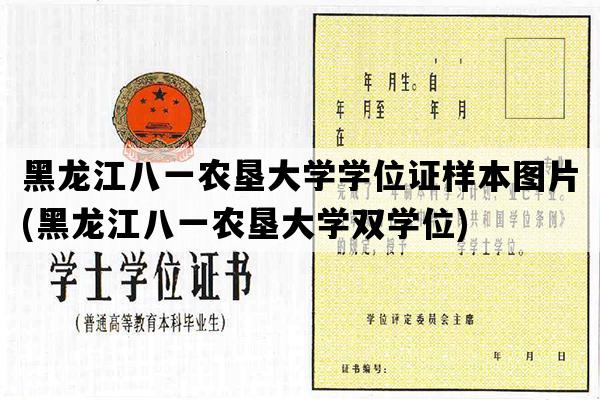 黑龙江八一农垦大学学位证样本图片(黑龙江八一农垦大学双学位)