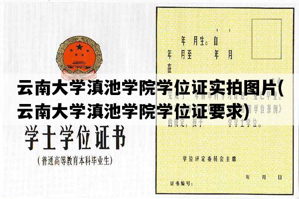 云南大学滇池学院学位证实拍图片(云南大学滇池学院学位证要求)