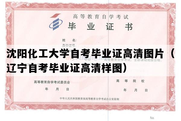 沈阳化工大学自考毕业证高清图片（辽宁自考毕业证高清样图）