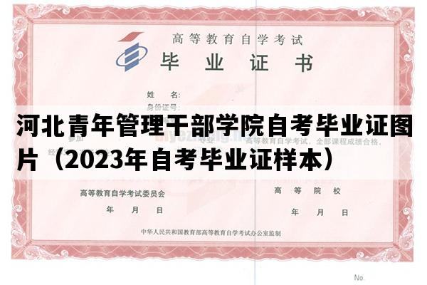 河北青年管理干部学院自考毕业证图片（2023年自考毕业证样本）