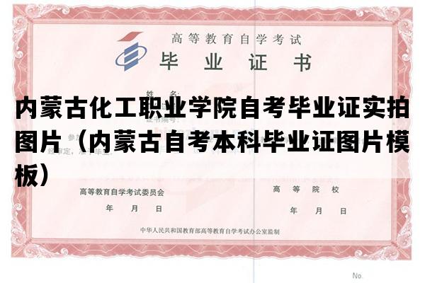 内蒙古化工职业学院自考毕业证实拍图片（内蒙古自考本科毕业证图片模板）