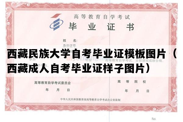 西藏民族大学自考毕业证模板图片（西藏成人自考毕业证样子图片）