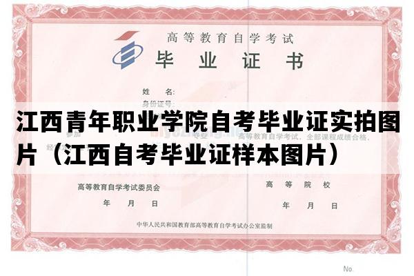 江西青年职业学院自考毕业证实拍图片（江西自考毕业证样本图片）